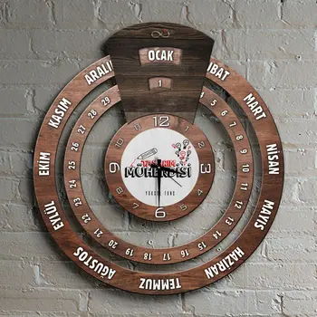 

Customized Professional Design Engineer Infinite Mayan Calendar Wooden Wall Clock-2