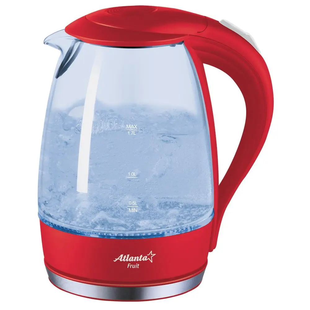 Ath-2461 (red) чайник стеклянный электрический | Бытовая техника