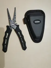 Fishing-Pliers Cutters Crimper-Hook-Remover Braid Stainless-Steel Booms Saltwater-Resistant