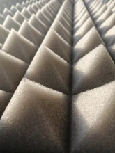 Espuma acústica de estudio insonorizada, Panel de tratamiento de absorción de sonido, esponja protectora de cuña de sonido, 50x50x5cm, 6 uds.