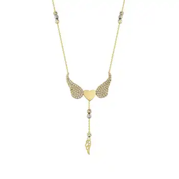 

Heart Wing Gold Necklace 03-336-KL4011