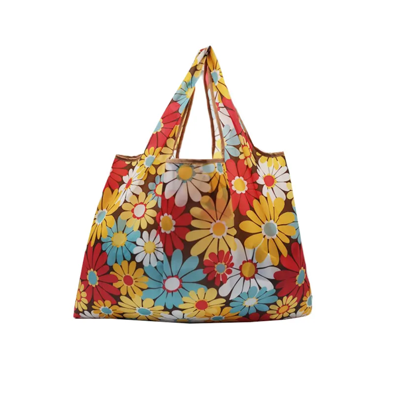 Eco Shopping Travel Shoulder Bag Oxford Tote Handbag Folding Reusable Handbag 