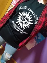 2020 nueva camiseta mujeres Supernatural Winchester Bros Hip Hop mujeres camisetas de 100% de algodón de talla grande de verano streetwear camisetas top