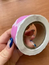 Etiqueta con forma de corazón de amor, paquete de álbum de recortes, embalaje, sello, etiquetas, suministro para fiestas de cumpleaños, papelería, 500 Uds. Por rollo