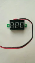 Mini Módulo de pantalla LED Digital, bricolaje, rojo y azul, voltímetro de DC2.5V-32V DC0-100V, medidor de contador de voltaje, Panel para motocicleta y coche