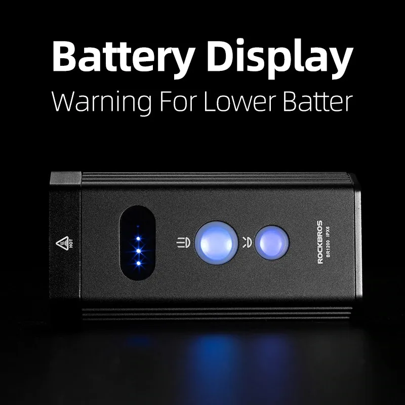 Велосипедный передний перезаряжаемый фонарь ROCKBROS Головной для велосипеда