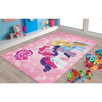 

MY LITTLE PONY 5 Patterned Carpet ,Non Slip Floor Carpet,Teen's Carpet,Turkish Rug
