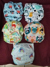 Asenappy-pañal de tela con bolsillo para bebé, pañal reutilizable, ajustable, lavable, micropolar, interno, 3kg-15kg, 8lbs-36lbs