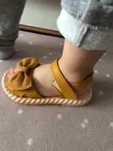 Zapatos de verano para niños, sandalias de princesa para niñas pequeñas, zapatos transpirables suaves con lazo