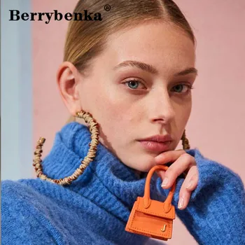 

Berrybenka Handbag Female Mini Ear Girls 2019 Brand Designer Bag for Decoration Fashion Classical Bags PU Flap Crossbody Bags