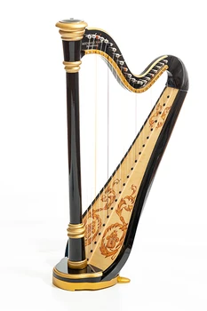 

Mlh0024 Iris harp 21 string (a4-g1), color black glossy, resonance harps