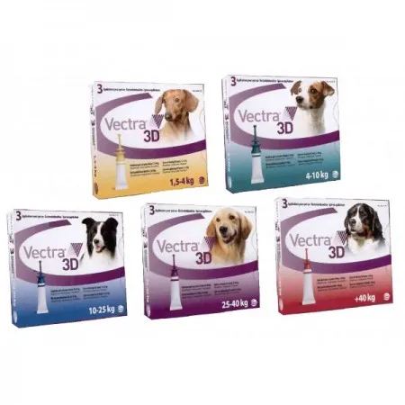 VECTRA 3D dog pipettes CEVA Pack 3 pipettes. | Дом и сад