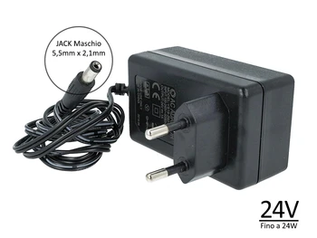 

24V 24W 1A transformer adapter with plug socket home from 220V to DC 24V color black