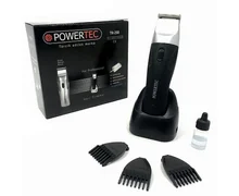 Powertec TR-258 Rechargeable électrique rasoir tondeuse à cheveux 3 bouchon 1/2/3 numéro peignes électrique Machine à cheveux