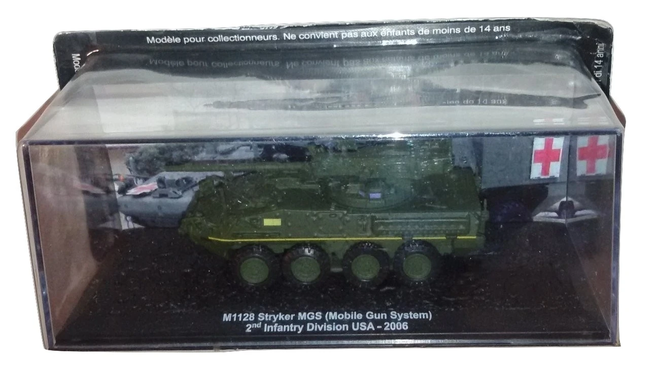 Бак алтайя M1128 Stryker MGS L 1/72 USA 2006 литье под давлением