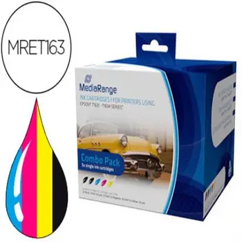 

Ink-jet mediarange compatible epson t1631/t1634 multipack of 5 pcs Black (2) /Yellow/cyan/magenta 151104-MRET163