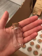 Glass-Bottle Jar Hanging-Decoration Wedding-Centerpiece-Favors Cork Clear Mini 25ML 