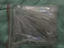 Pipeta de plástico desechable para laboratorio, herramientas de maquillaje de polietileno, gotero pastoral, 100 Uds., 0,2/1/3ML