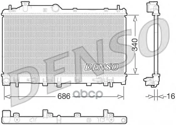 Радиатор Системы Охлаждения Denso арт. DRM36015