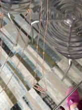 Collar Messica de plata de ley 925, serie francesa de tres movimientos de diamantes, chapado en oro rosa, marca original, joyería fina para mujeres