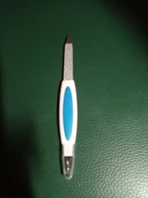 Pulidor de uñas multifuncional de acero inoxidable, barra de pulido lateral doble, para manicura, exfoliante de pedicura, decoración de cutículas