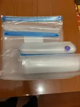 Máquina de envasado al vacío para cocina, bolsa de vacío de 5 tamaños, bolsa de almacenamiento transparente, bolsas de sellado para ahorro de espacio, vacío de bombeo