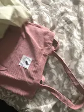 MABULA-Bolso de compras de pana plegable, informal, ecológico, de alta calidad, bolso reutilizable para las compras, ligero