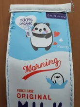 Estuche escolar de Corea para niños y niñas, estuche de lápices de leche inusuales, material escolar