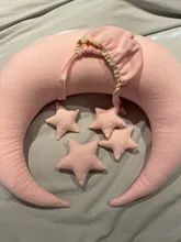 Conjunto de accesorios de fotografía recién nacido, 5-6 unidades, accesorios, almohada de bebé posando, almohada de media luna, estrellas y sombrero, accesorios de fotografía para bebé