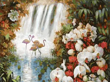 

Paradise Garden, painting-coloring by numbers Snow White 093-as
