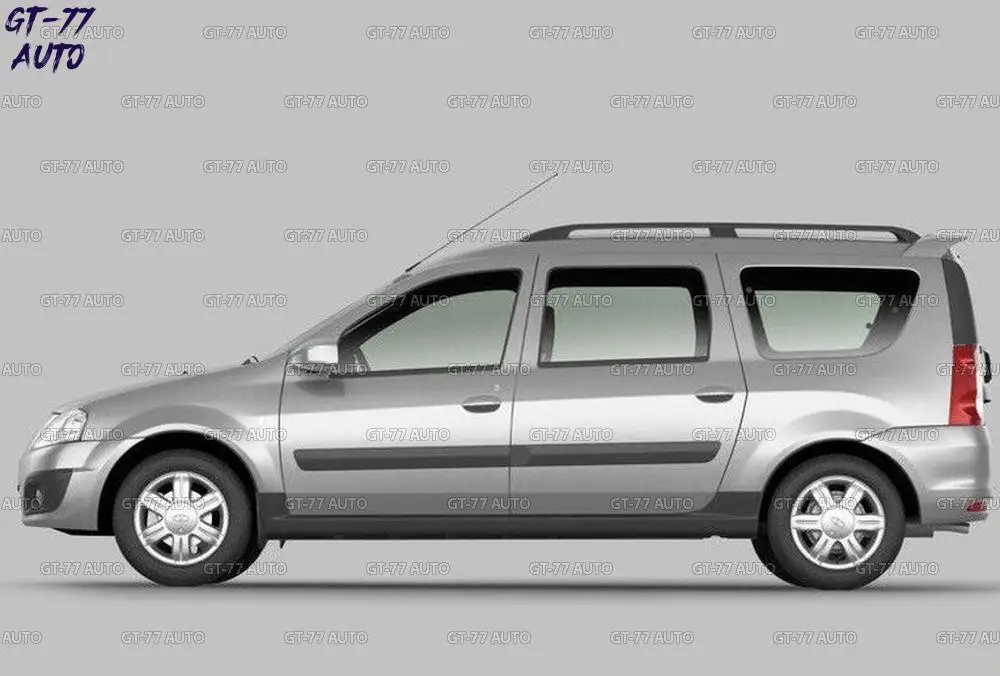 Декоративные накладки на дверные пороги для Lada Largus 2012- накладки на пороги 1 комплект / 2 шт. внешний материал ABS пластик с тиснением Стайлинг тюнинг