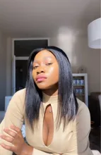 13x4 recto peluca con malla Frontal pelucas de cabello humano para las mujeres de cabello humano 30 pulgadas Full Hd transparente peluca Frontal de encaje brasileño Bob peluca