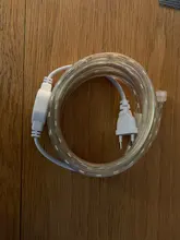 Tira de luces LED impermeable para exteriores, tira de luces LED SMD 2835, 1M, 2M, 5M, 10M, 20M, 25M, 220V, Flexible, color blanco cálido