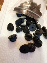 Pin de goma de PVC de colores para broche de joyería, 50 Uds.