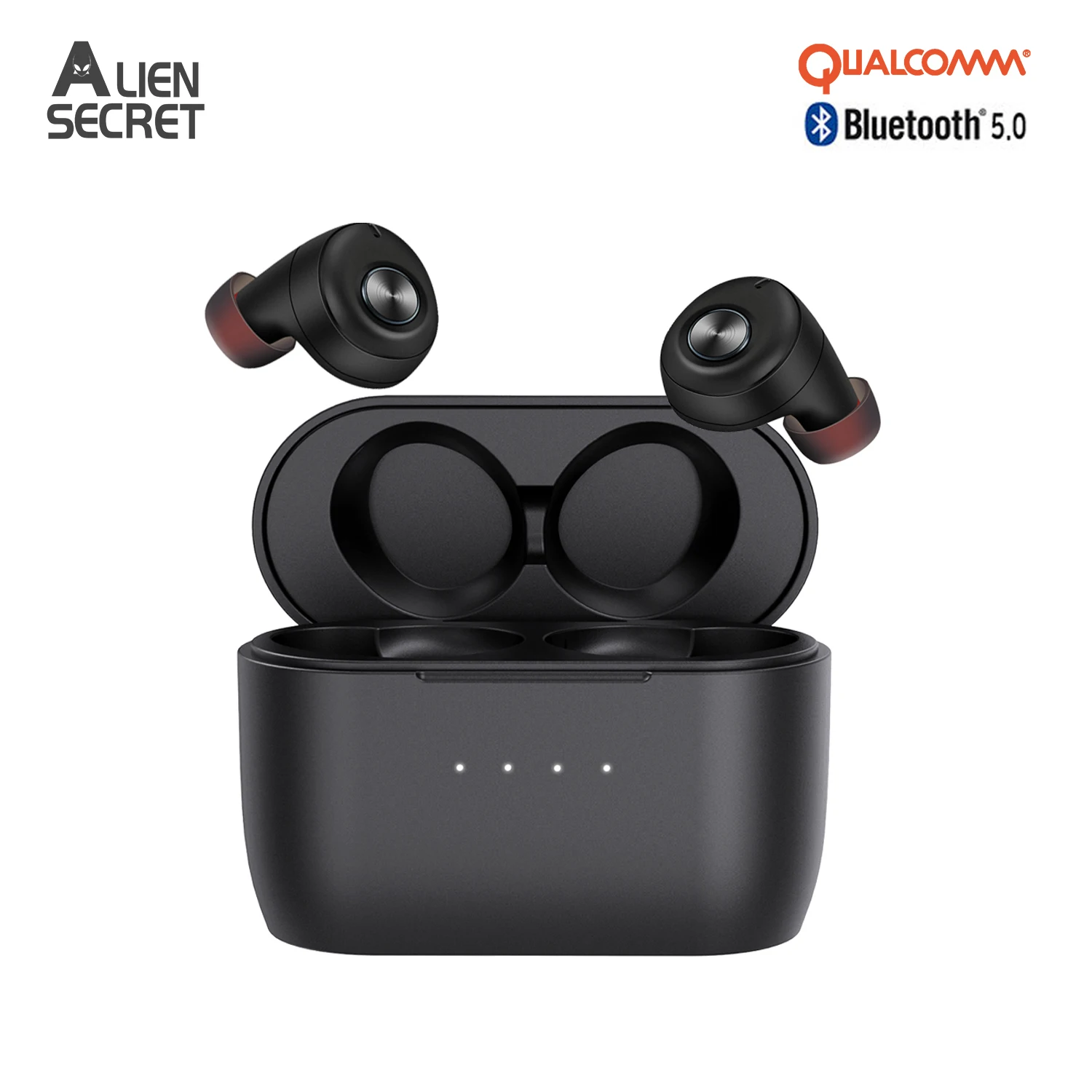Alien Secret QCC3020 Chipset Aptx Wireless Earphone Bluetooth Headphones Wired Earphones with CVC8.0 Microphones 80hrs Worktimes