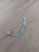 Chupete de bebé Clip cadena cuentas de madera Dummy Clip Chupetas chupete mordedor Clip Correa soporte para pezones cuerda Anti-caída