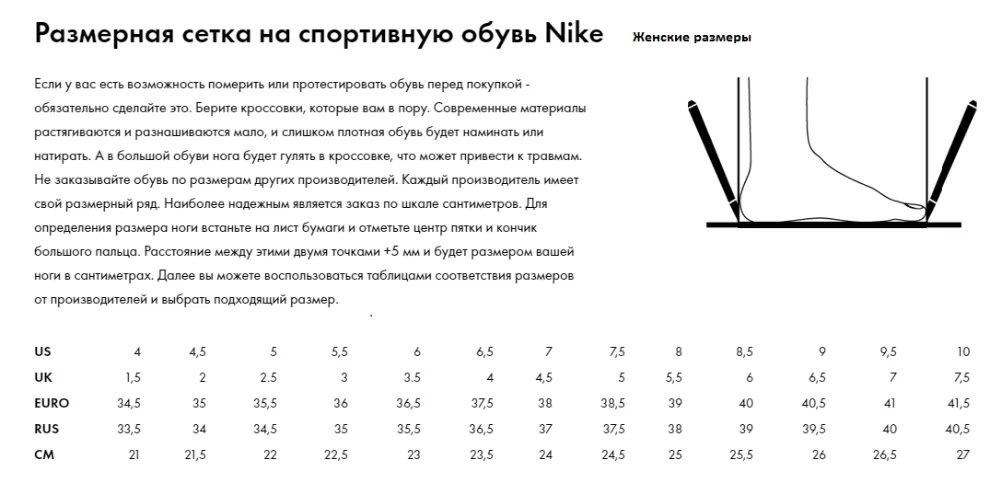 Nike-женские