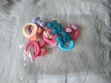 10 unids/bolsa 2cm arco niñas Scrunchie Pelo elástico bandas elásticas para niños bebé de goma diadema decoración lazos goma de mascar para Mini accesorios para el cabello