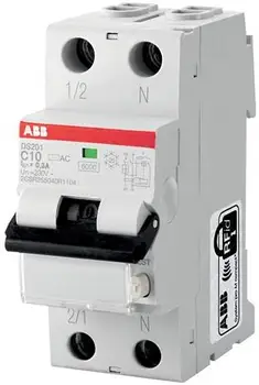 

Differential current circuit breaker single pole + N 25A ABB ds201 2csr255140r1254 (AC type, 6 ka)
