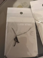 DOTIFI para las mujeres A-Z alfabeto carta colgante collares personalización collar de acero inoxidable Glamour joyas