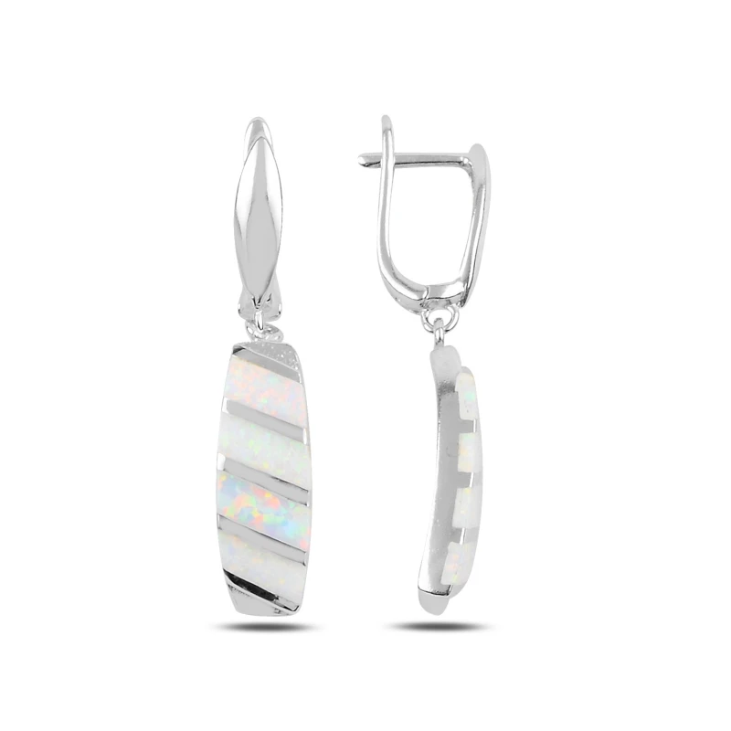 

Armagano Opal Cubic Zirconia Dangle J Earrings