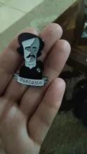 Lapel Pin Brooch Writer Jewelry Badges Movie Wednesday Edgar Allan Poe Creative Cap-Bag