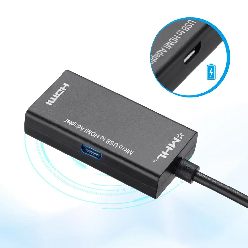 Микро USB 2,0 к HDMI кабель адаптер для samsung Galaxy для HUAWEI смартфон Android планшет ТВ MHL OTG адаптер