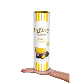 

Megatubo lacase Mango with black Chocolate · 800g.