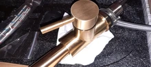 Quyanre níquel cromado sacar grifo de cocina grifo sola manija grifo mezclador H/C/cocina mezclador de agua pausa grifo de cocina