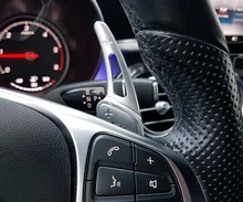 Paleta de extensión de cambios para volante de coche Mercedes Benz, etiqueta de goma DSG para modelos AMG, A45, C63, CLA45 y para GLA, CLS, GLS, W205 y W213