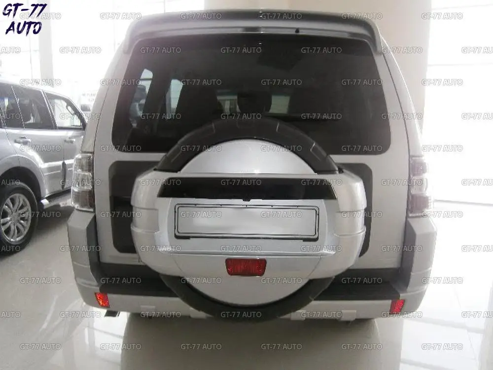Защитная крышка запасного колеса для Mitsubishi Pajero 4 2006- бокс для запасного колеса на пятой двери внешний материал ABS plastic Стайлинг тюнинг