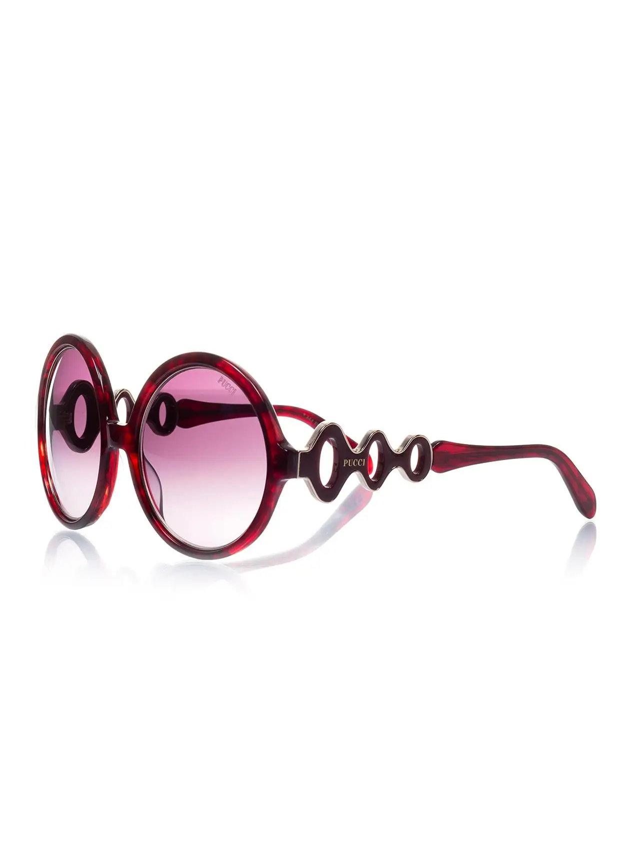

Women's sunglasses ep 0039 68t Bone Burgundy organic round round 56-21-140 emilio pucci