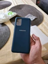 Funda de silicona líquida para teléfono móvil Samsung, carcasa suave de estilo de color sólido para oficina para Galaxy S20 S20 Plus S20 Ultra con Logo