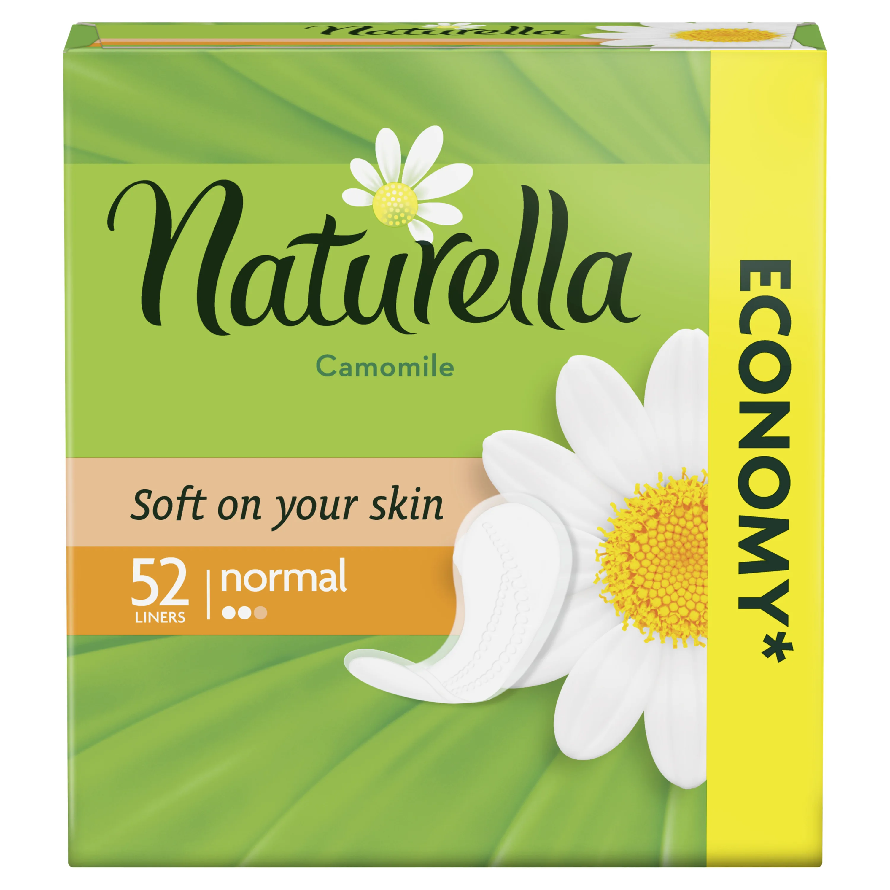 Женские ароматизированные ежедневные прокладки Naturella Normal(с ароматом ромашки), 52 шт